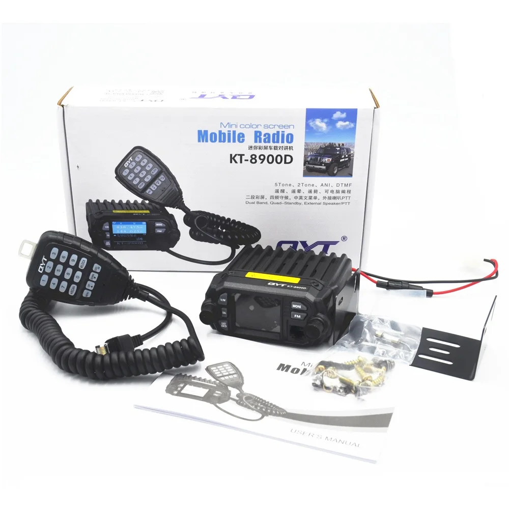 QYT KT 8900D мини moblie радио Quad красочные Дисплей Модернизированный из 8900R 25 W