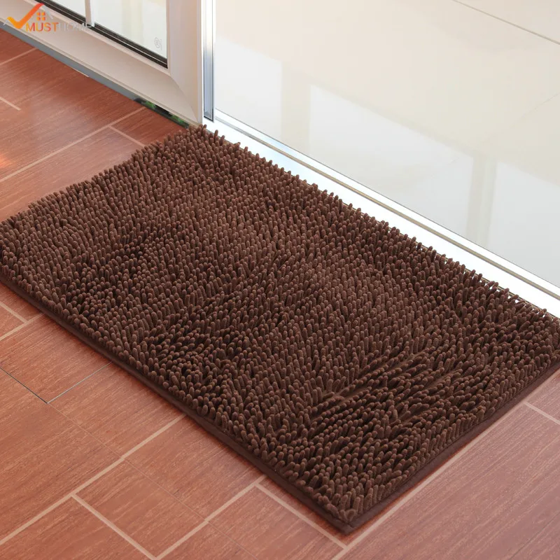 40*60 см однотонный современный мягкий мохнатый ковер из синели с цветной печатью