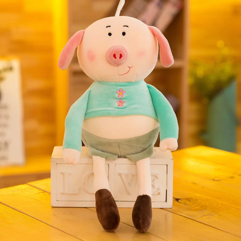 Kawaii Плюшевые свинки Животные 40 см 65 игрушки милый розовый поросенок ковыляет