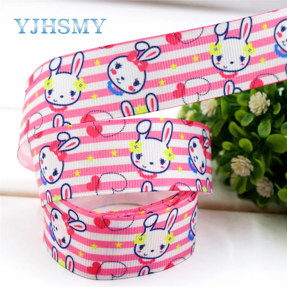 YJHSMY 1722334 1 '✥ мм мультфильм напечатанный grosgrain ленты DIY handmadeHair Аксессуары