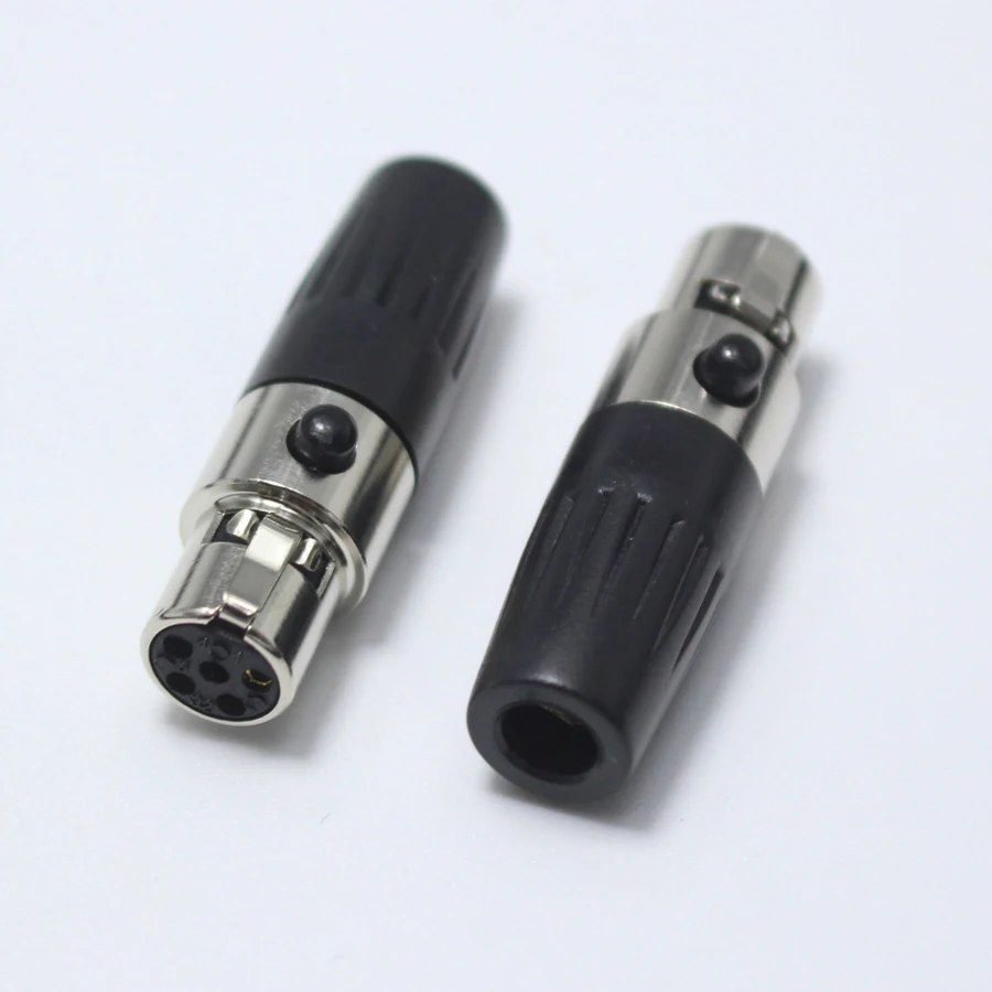 1 комплект Mini XLR 5 Pin штекер + гнездо P Аудио Микрофон шасси крепление