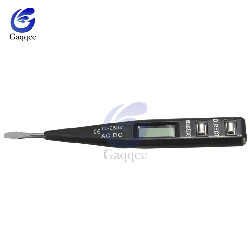 AC DC 12 V-250 V тестер напряжения Ручка lcd Цифровой AC/DC детектор напряжения непрерывность обнаружения напряжения Ручка детектор индукции датчик