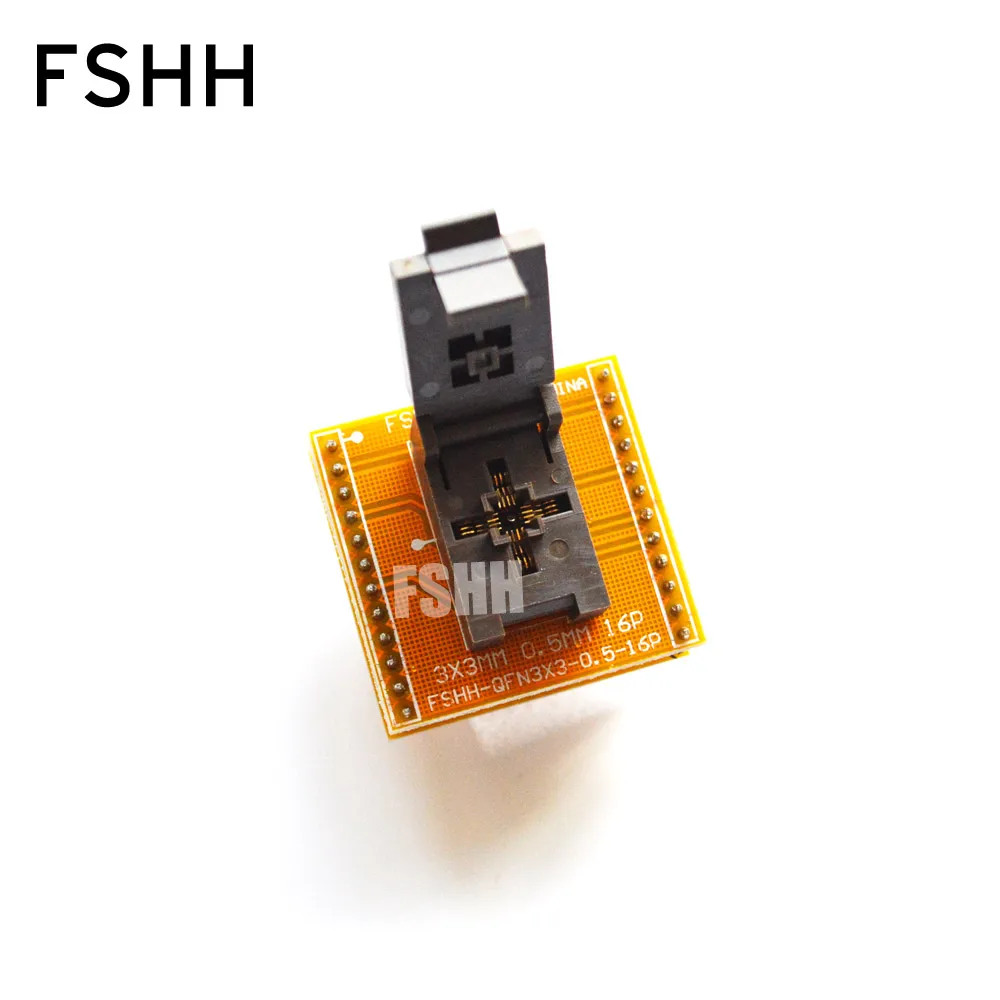 QFN16 to DIP16 adapter WSON16 MLF16 DFN16 ic test socket size=3x3mm Pitch=0.5mm