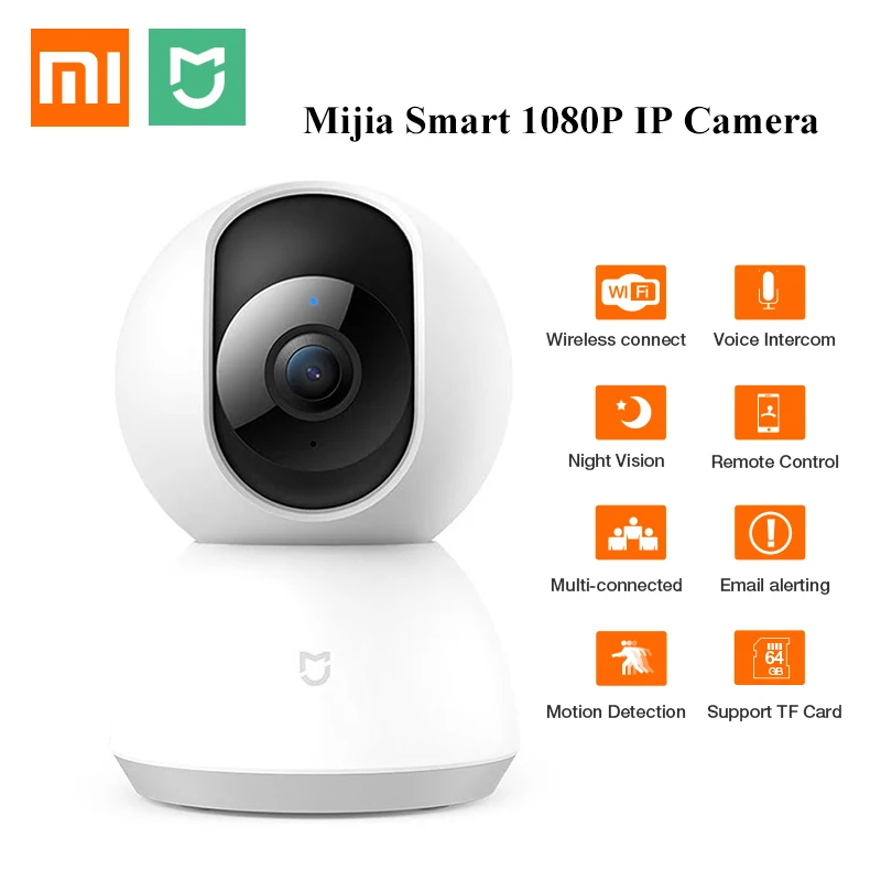 Xiaomi Mijia CCTV Smart IP 360 камера 1080P WiFi Pan-tilt ночное видение 360 вид обнаружения движения Xioami домашний комплект безопасности