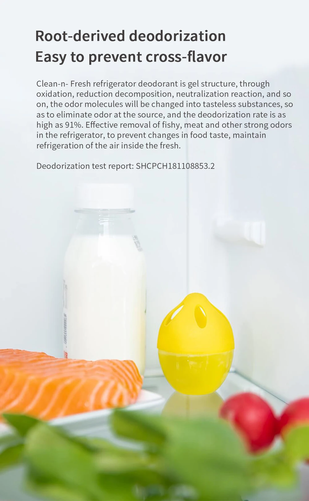 XIaomi Clean-n-Fresh холодильник дезодорант(30 г* 3) морозильник дезодорант ингибирующий бактерии холодильник плесени доказательство запах удаления