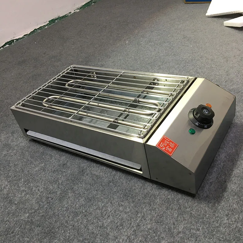 Коммерческий Настольный Электрический гриль из нержавеющей стали бездымный для