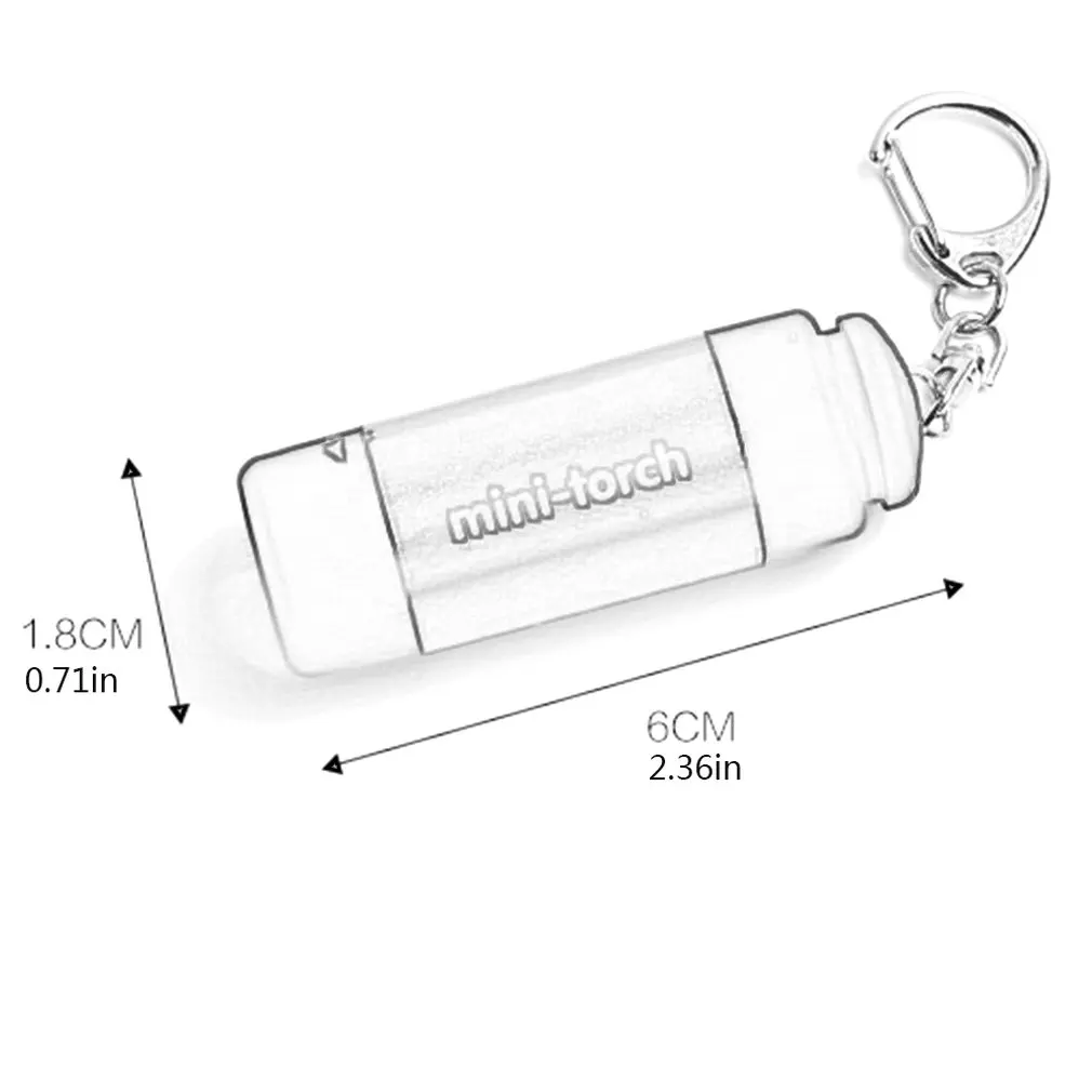 Мини светодиодный светильник вспышка USB Перезаряжаемый супер яркий фонарь вес