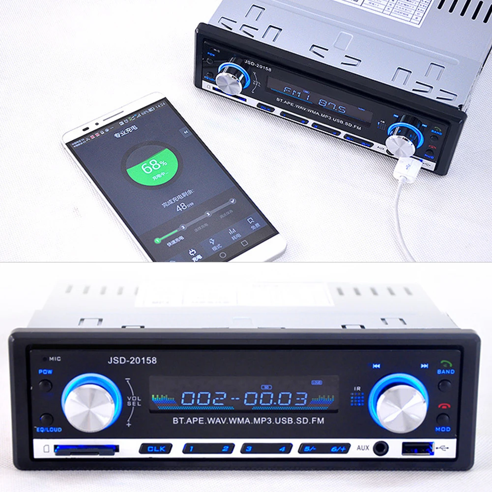 Автомобильный комплект MP3-плеер Мощность усилитель J Bluetooth телефон очень большой