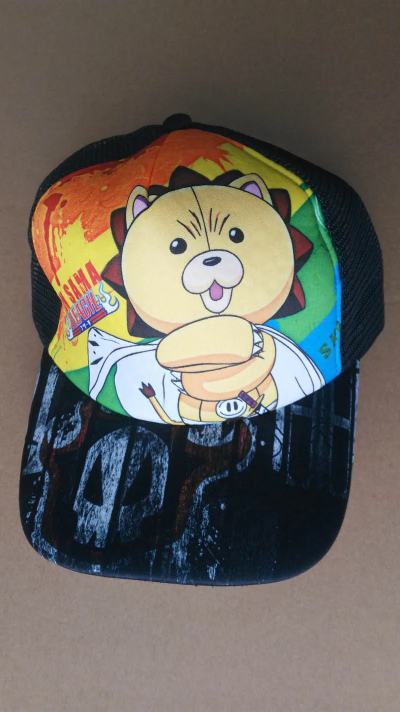 Bleach-4 Аниме ACG Hatsune Miku Бейсбол остроконечная Кепка Snapback девушка солнцезащитная Кепка с сеткой - Цвет: Bleach-4