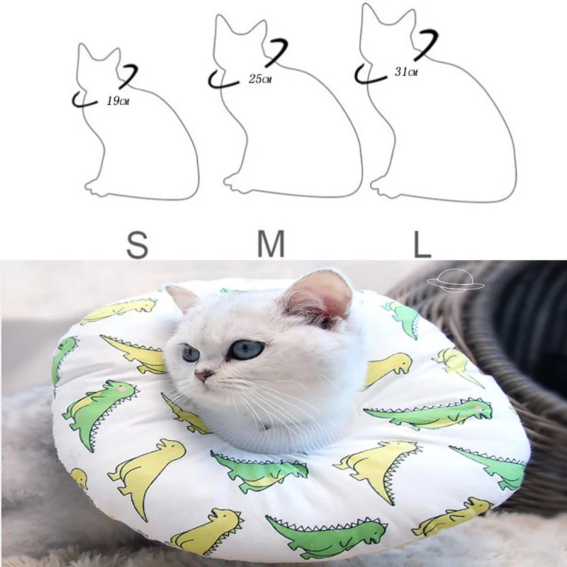 Pet Elizabeth круг воротник хлопок собаки защитный ошейник для шеи кошачья рана