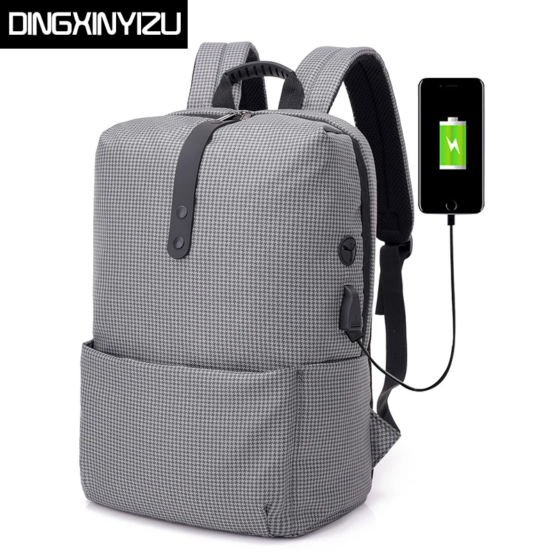 Dingxinymizu USB зарядный рюкзак для ноутбука мужской подростка школьная сумка большой