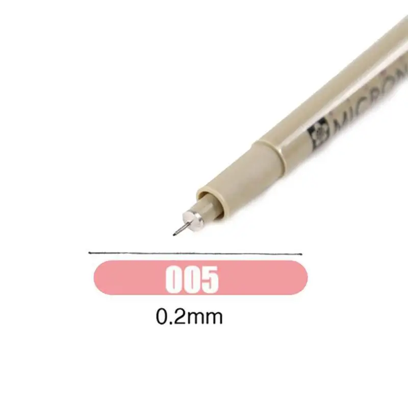 1 шт. SAKURA Liner Pen Водонепроницаемая гладкая Fineliner ручка Pigma micron рисунок маркер рисовать лайнеры Rotulador маркеры манги эскиз - Цвет: A005