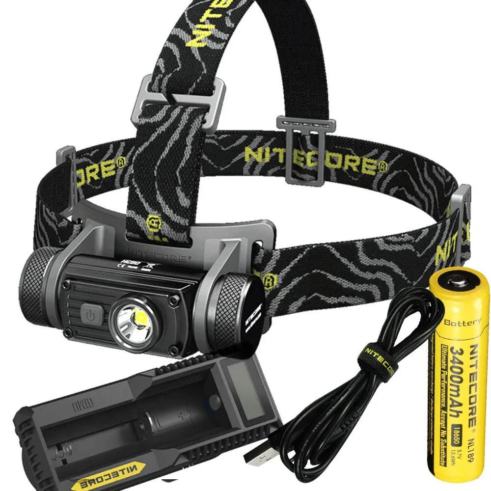 Налобный фонарь NITECORE HC60 CREE XM L2 U2 Макс. 1000LM Луч расстояние 117 м перезаряжаемые фары