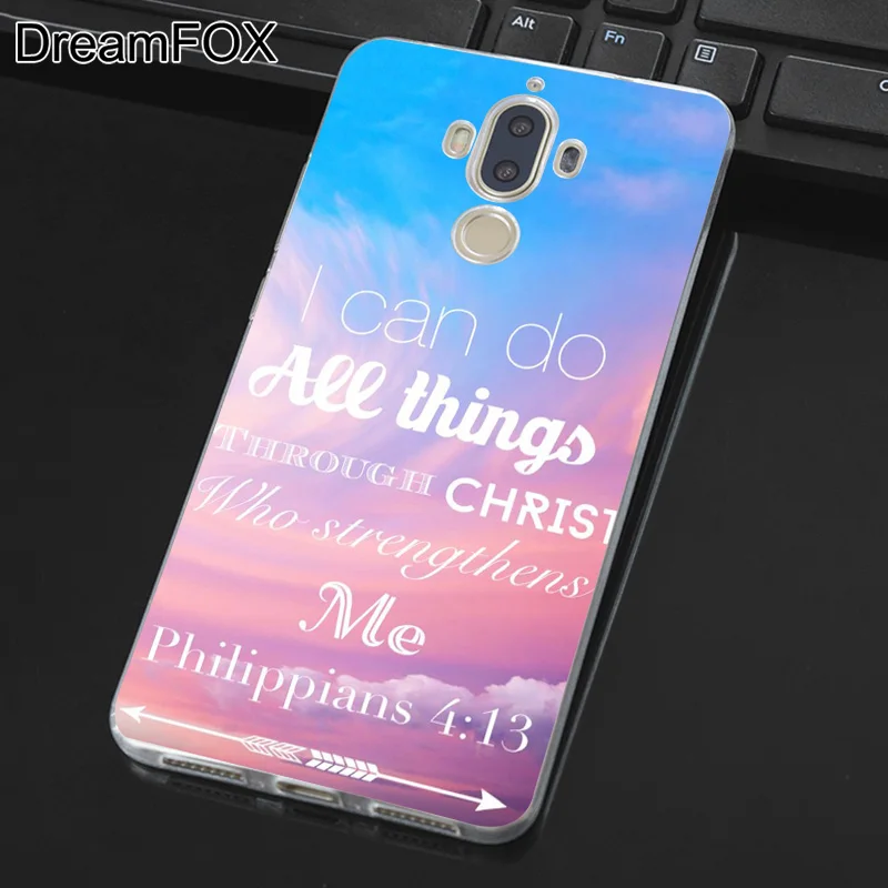 DREAMFOX M066 Библейский стих телефон фон Мягкий ТПУ силиконовый чехол для huawei mate 8 9 10 20