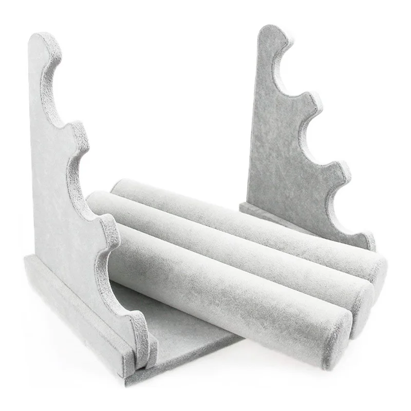 Тройной браслет держатель ювелирных изделий Дисплей Стенд часы бар ожерелье