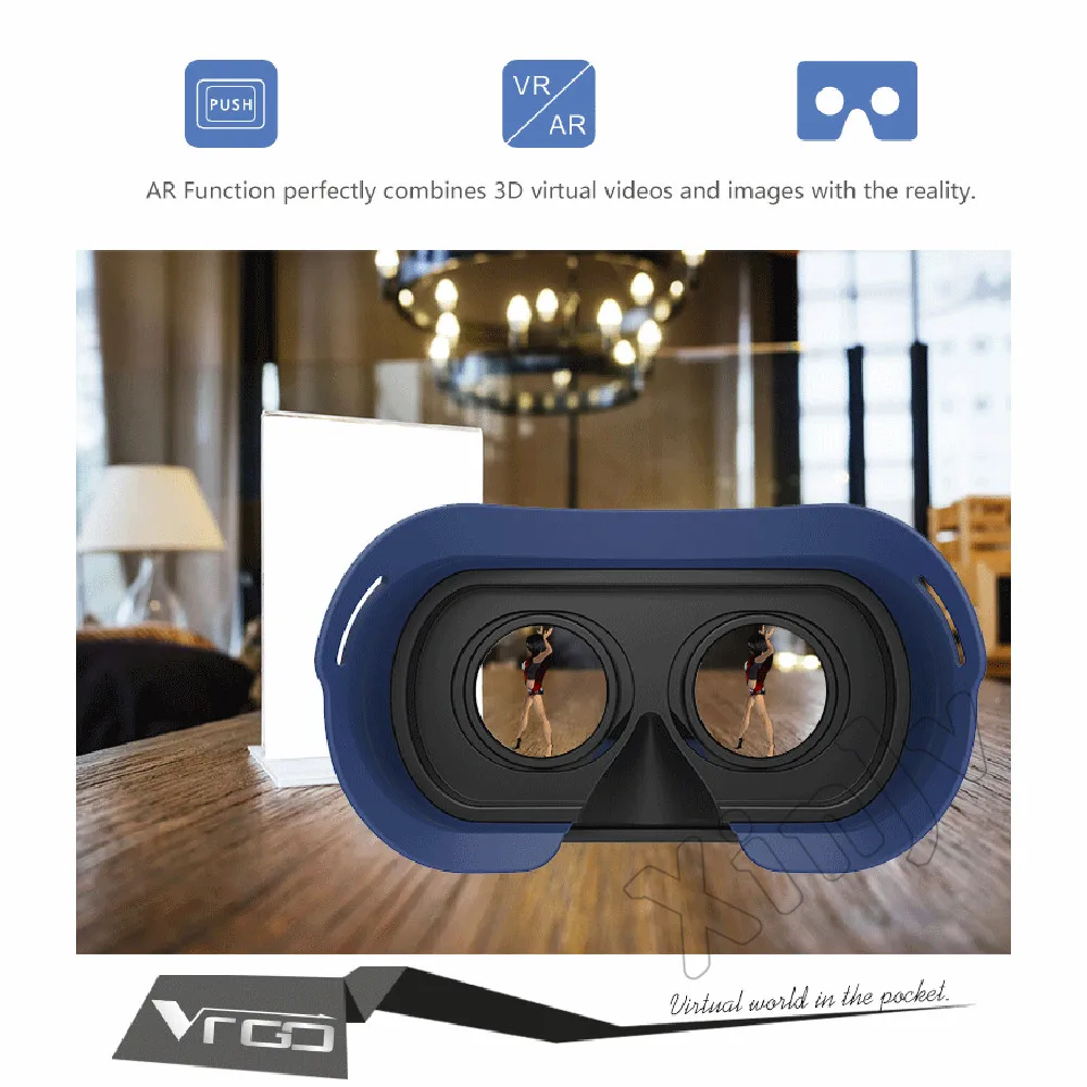 RITECH 3 D шлем VR люнет 3D виртуальной реальности очки гарнитура для смартфонов Smart Vrbox
