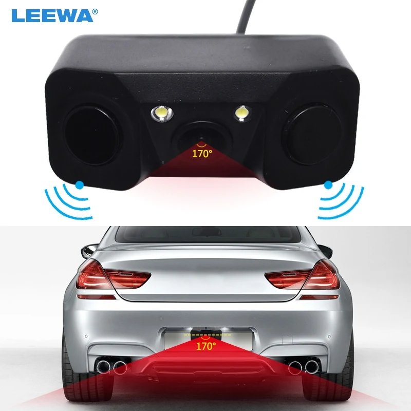 Автомобильная звуковая сигнализация LEEWA 3 в 1 СВЕТОДИОДНЫЙ парковочный радар