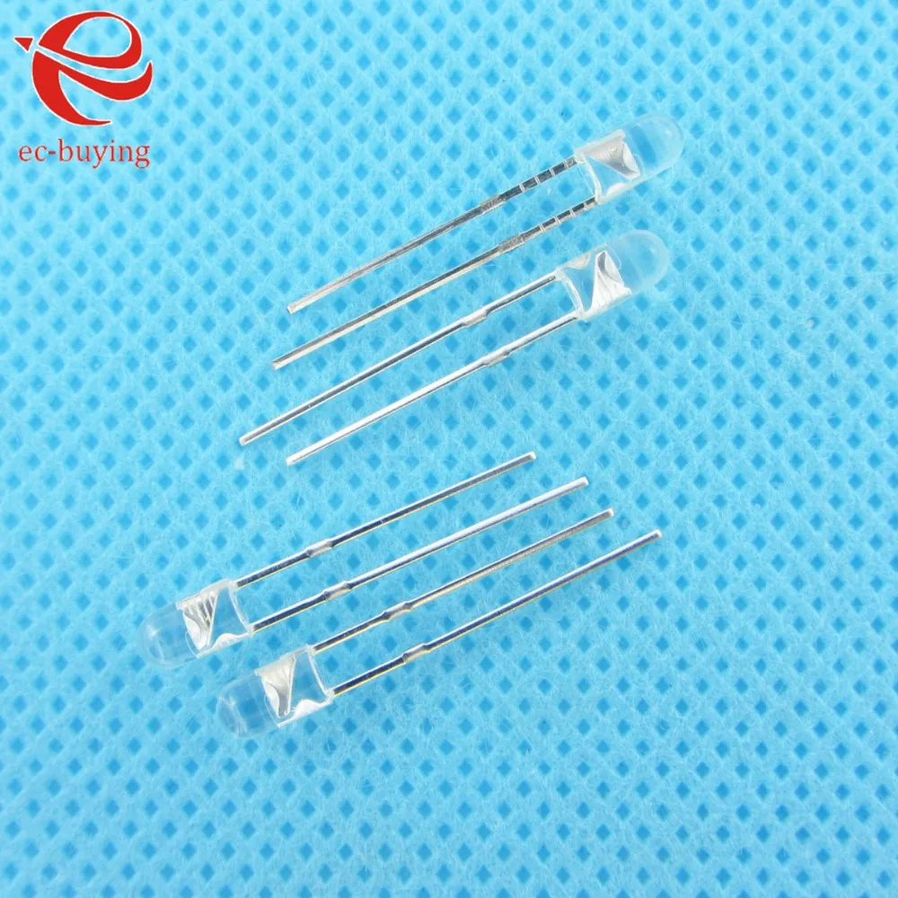 3 мм синий светодиодный круглый светоизлучающий диодный Прозрачный Ультра яркий