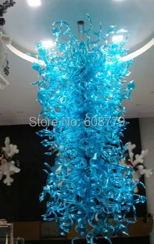 

Free Shipping Festival Murano Led Crystal Chandeliers Blue