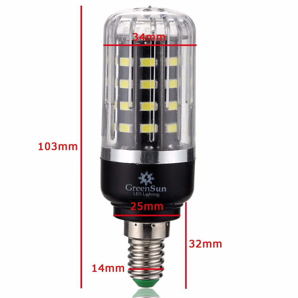 4 шт. смарт-ic E14 38X5736 SMD светодиодный Лампа Кукурузы 5 Вт люменов свет лампы 85-265 В