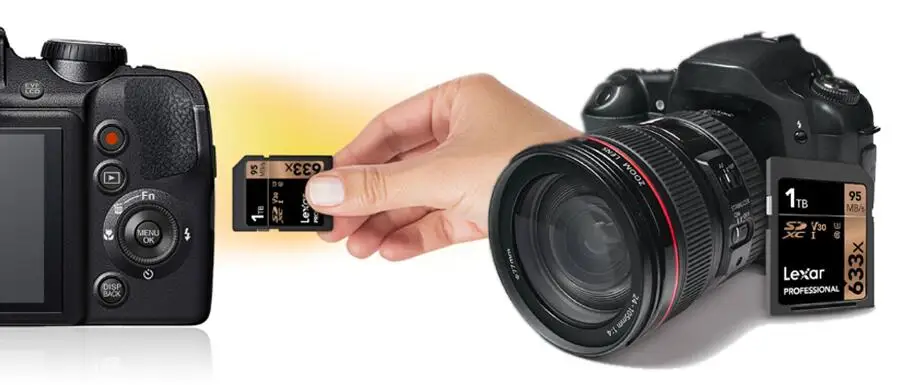 Lexar 633x SD SDXC карты памяти и ez Share кард-ридер USB 2,0 64 Гб Память 32 Гб UHS-I 512 Гб класс 10 256 ГБ V30 128 ГБ U3 карта