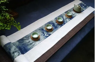 Современный Китайский стиль бегун стол Японский чайный ностальгия древняя