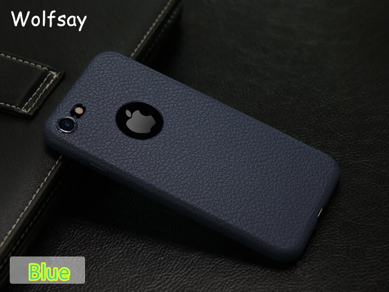 Чехол для iPhone 7 Plus чехол Мягкая текстура кожи ТПУ телефона Apple Iphone wolfsay Fundas|case for