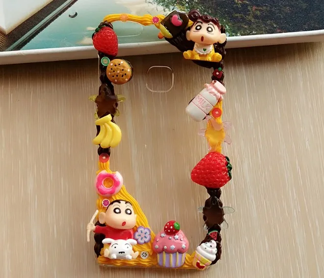 Новый чехол для oneplus 5/5T DIY 3D Crayon Shin-chan oneplus5T ручной работы Крем Конфеты мультяшный