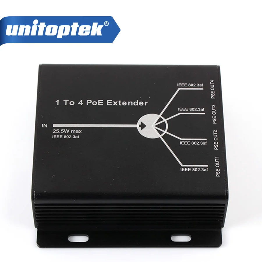 25,5 Вт макс IEEE802.3at in, IEEE802.3af выход один 4-канальный 4-канальный PoE расширитель POE повторитель Max Transimitte расстояние 120 м