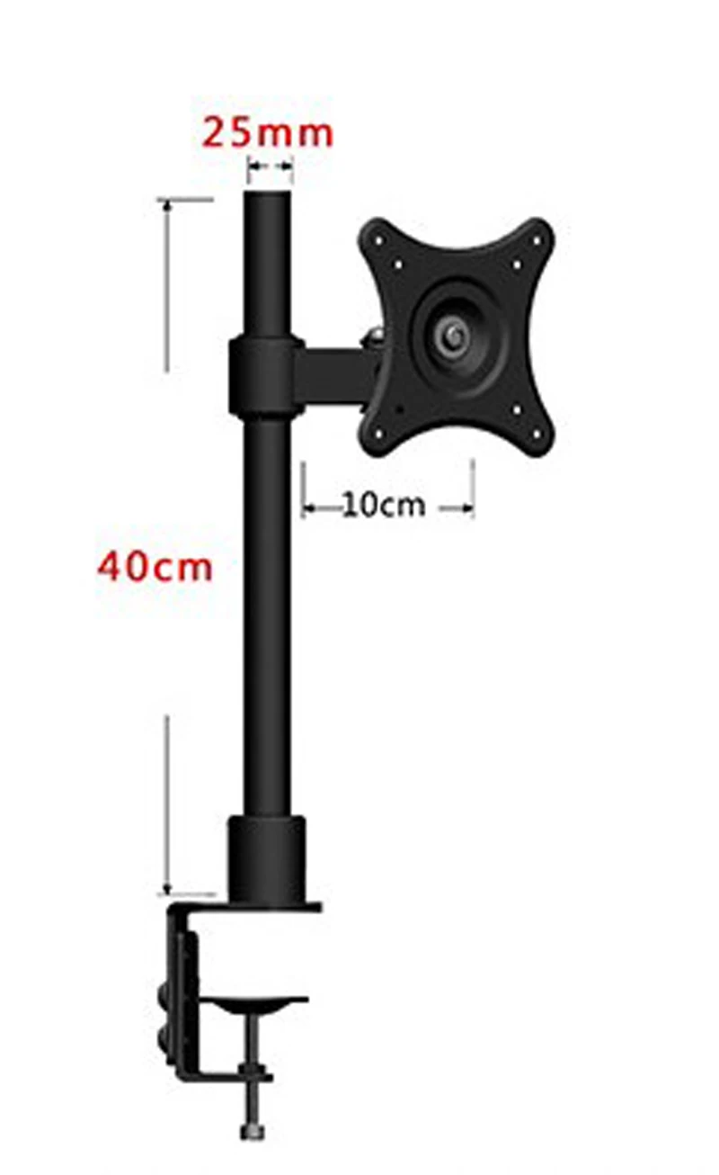 LC250/40 настольное крепление подъемная полная вращение 10-2" ЖК-светодиодный держатель для монитора настольная Зажимная подставка для монитора