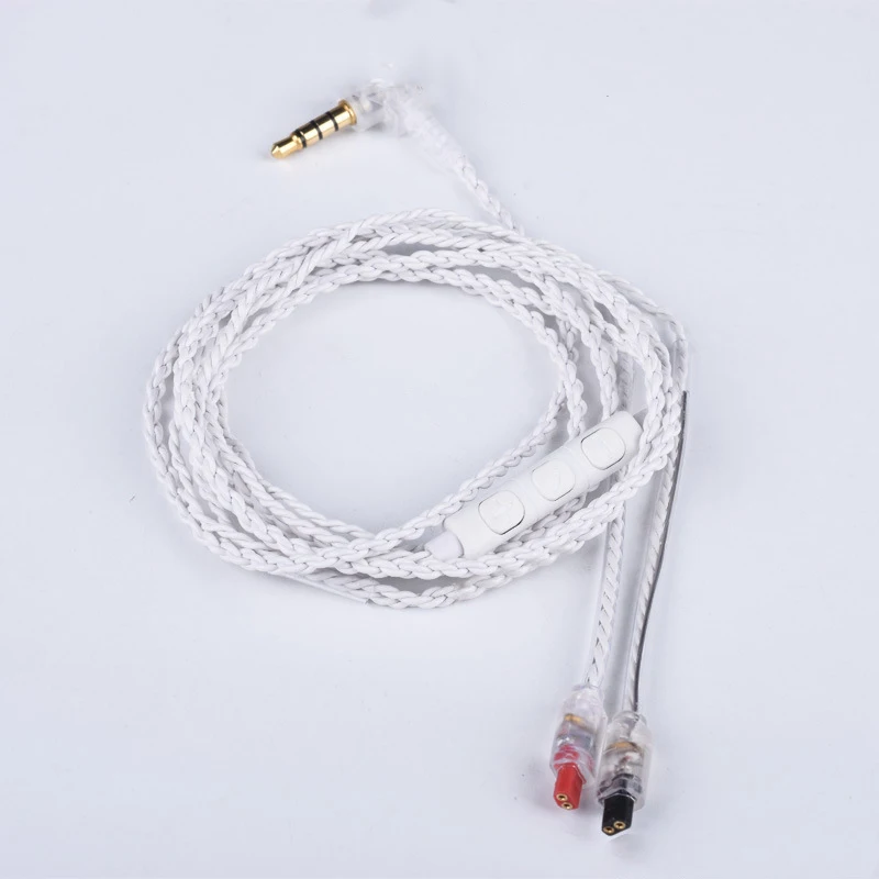 New 4 Cores Cable for Audio-Technica Im50 Im70 Im01 Im02 Im03 Im04 Headset Earphone Line with Heat Shrink Tube IPhone Xiaomi | Электроника