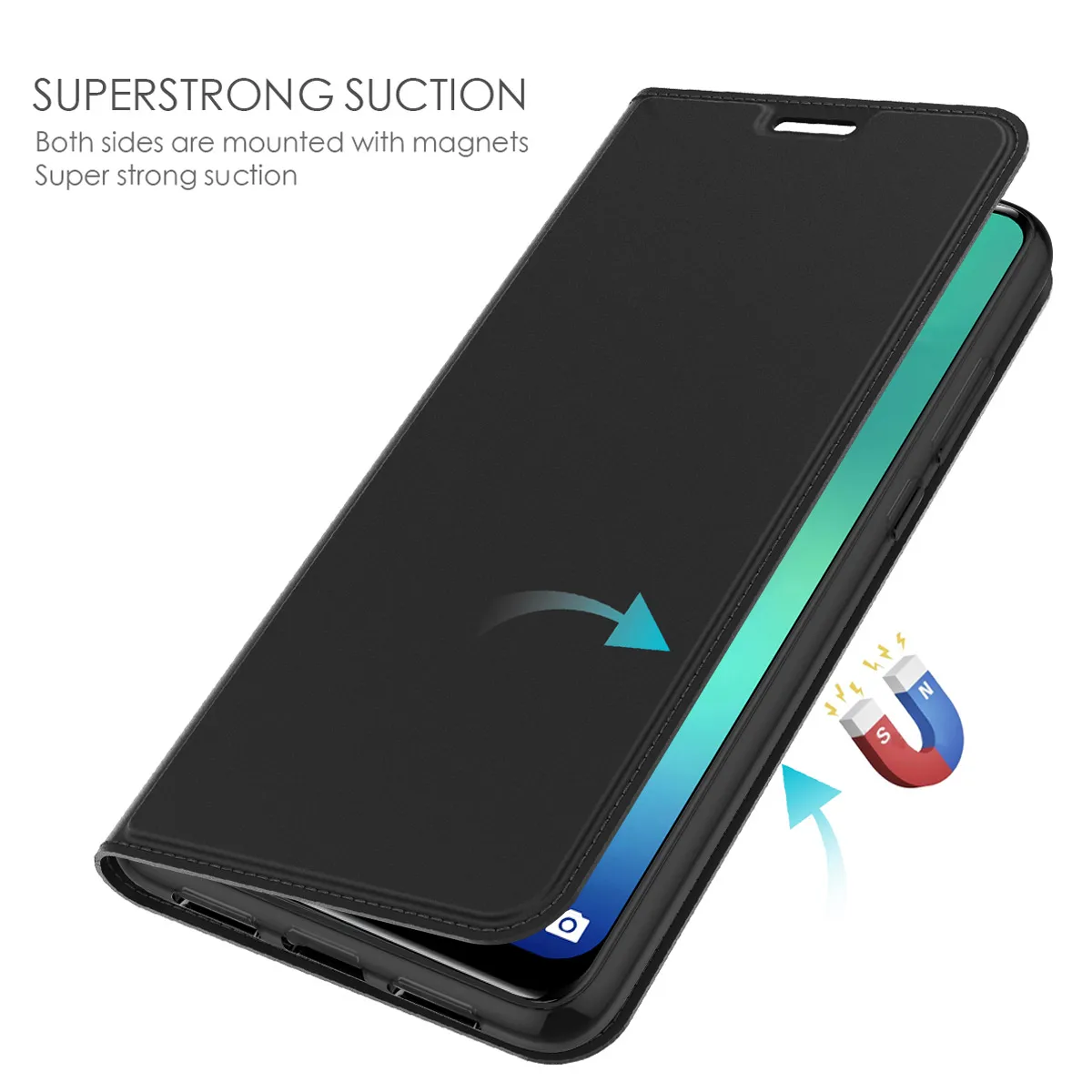Чехол для Oukitel C15 Pro из искусственной кожи Ультра защитный чехол-бумажник с