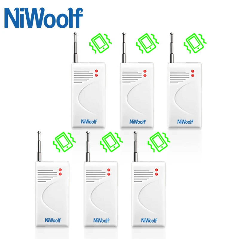 

Free Shipping Wireless Vibration Detector 433MHz 6 pieces include, glass broken detector