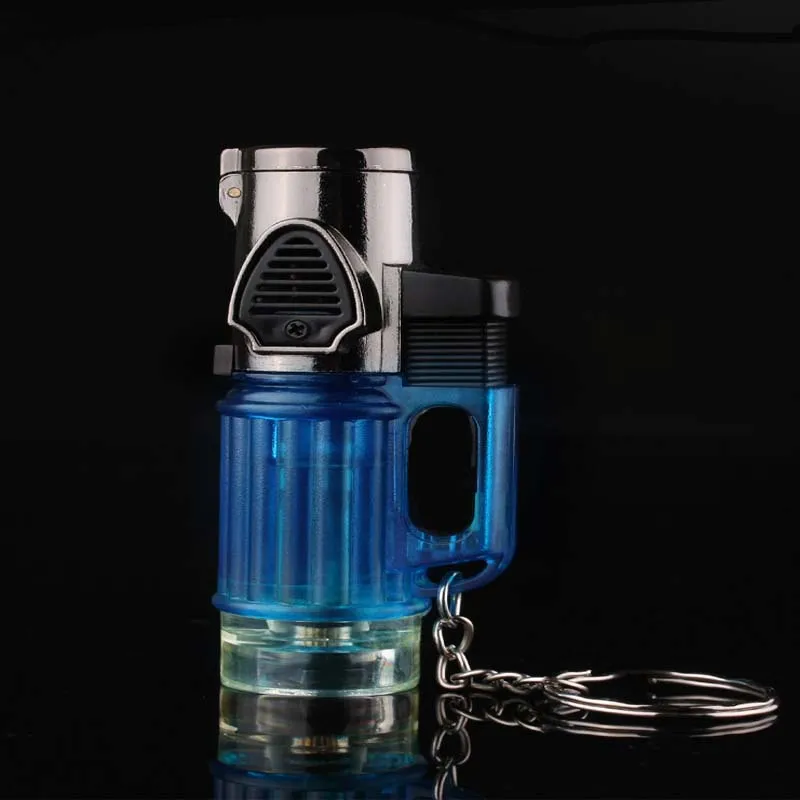 Газовая надувная зажигалка 3 прямая Бутановая Зажигалка с пламенем брелком