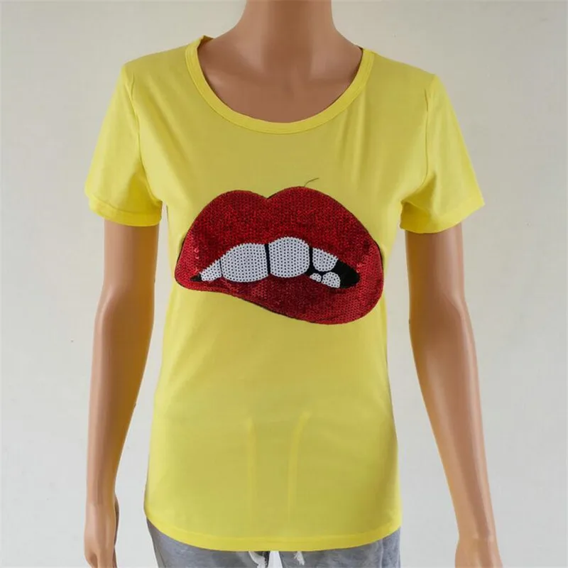 Пикантные горячая Распродажа 2018 футболки для женская летняя обувь с коротким