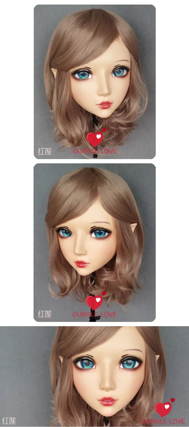 (NEW-01) ручная работа женская Смола кроссдресс Красивая Девушка BJD маски японский
