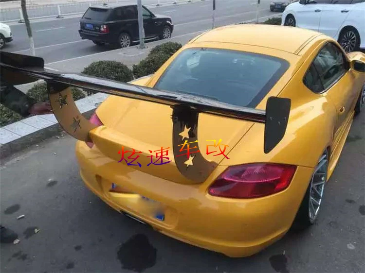 Задний спойлер из углеродного волокна для Porsche Cayman | Автомобили и мотоциклы
