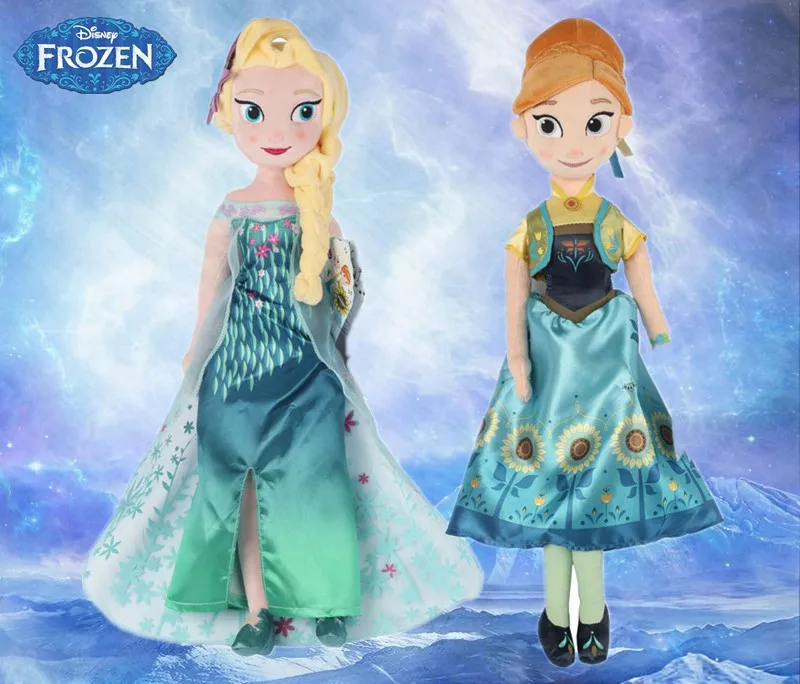Плюшевые игрушки Disney Холодное сердце 2 дюйма 40 см 50 Эльза и Анна кукла принцессы