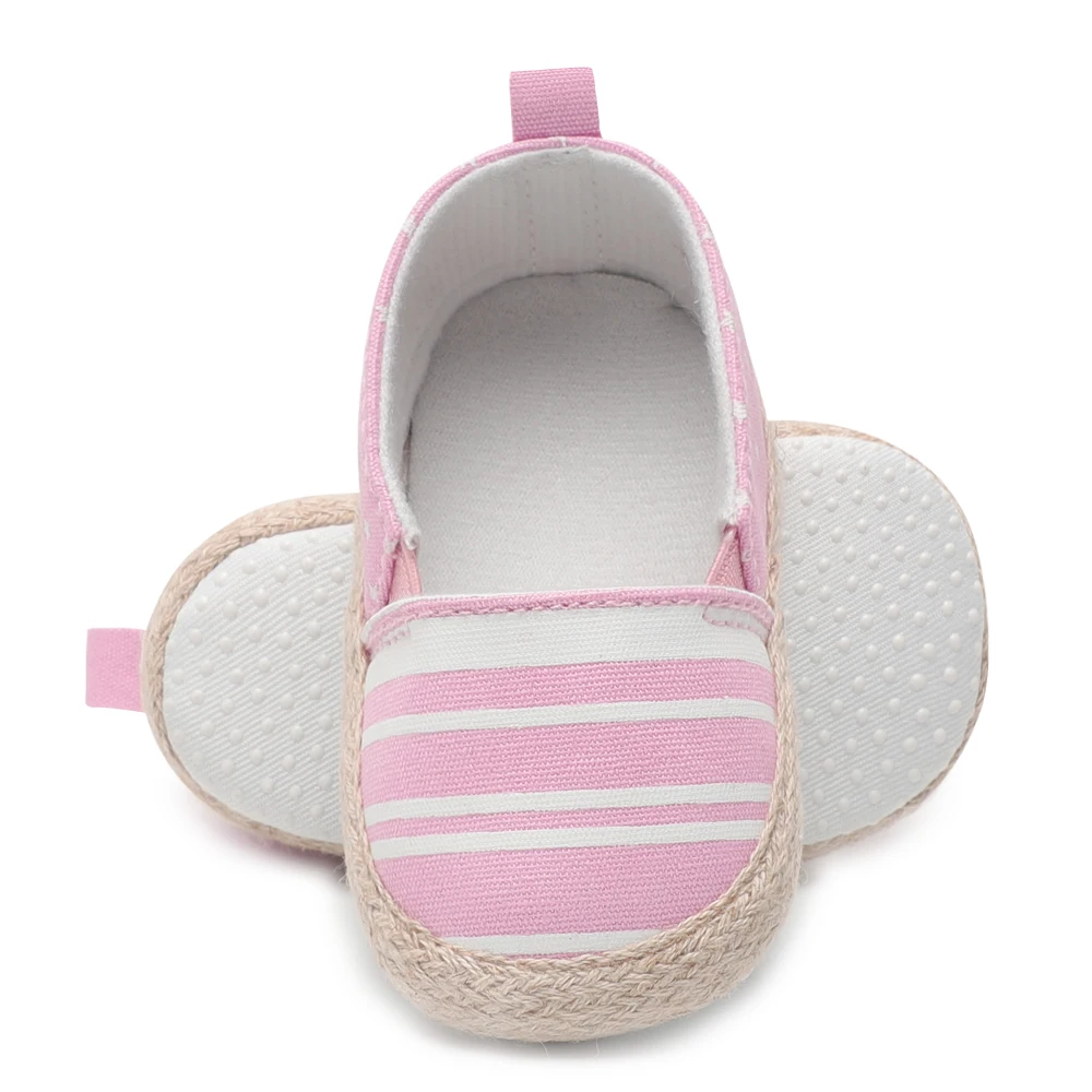 Новорожденные мокасины без различия пола полосатые обувь первых шагов девочек мальчиков маленькая звезда 4 цвета лето.