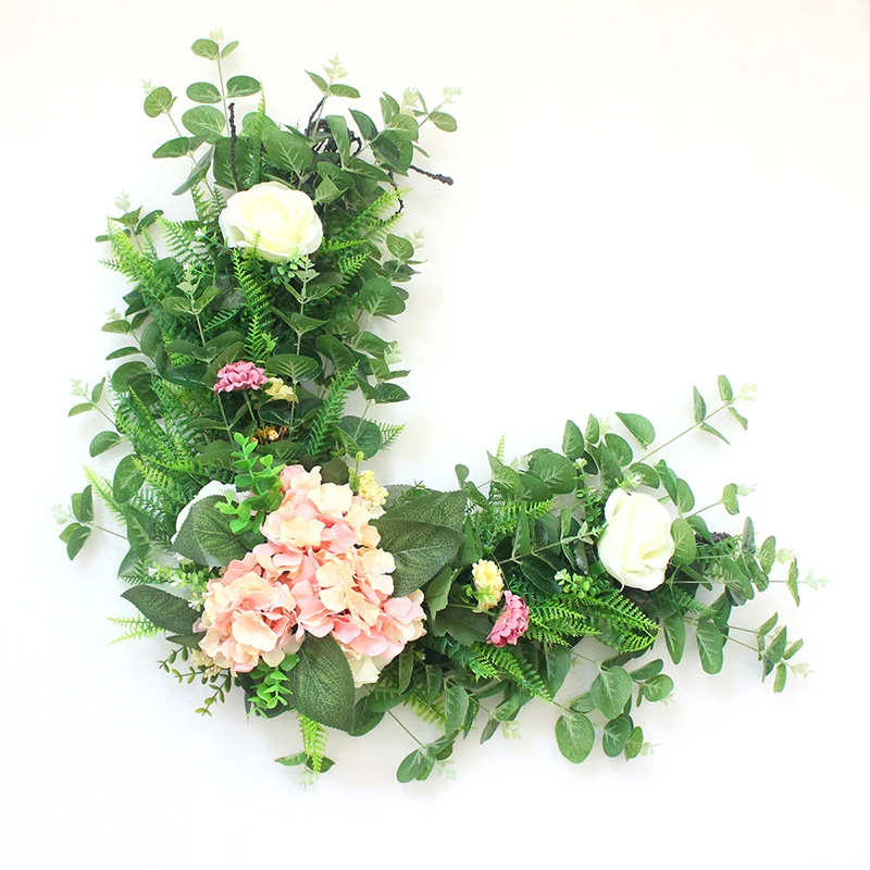 19 Свадебный Цветочный реквизит приветственная карточка цветы искусственные цветы креативный знак отель угол Цветочная Декоративная гирлянда цветочный букет diy - Цвет: 19