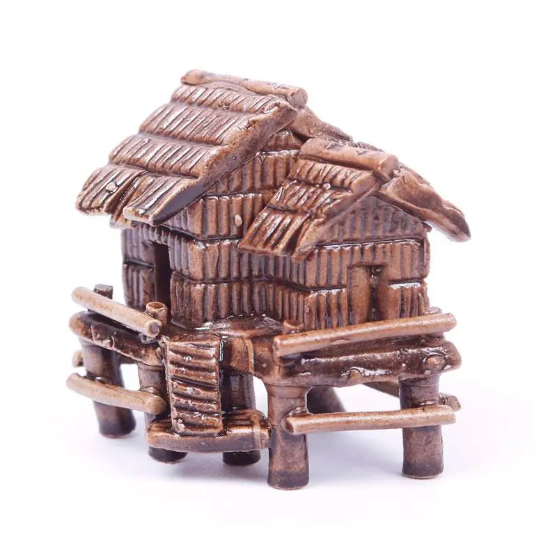 Искусственное мини украшение Керамическая форма дома аквариумное декор для