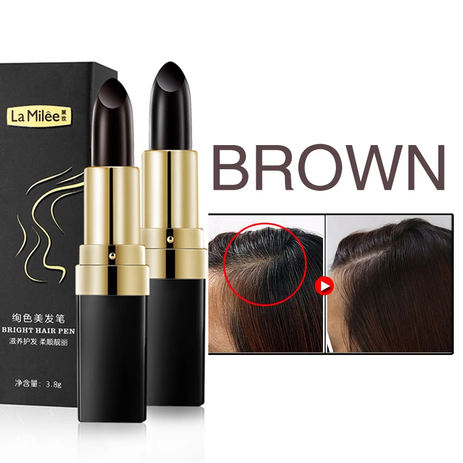 One-Time Hair dye Instant Gray Root Coverage Color Modify Cream Stick Temporary Cover Up White Colour Dye | Красота и здоровье