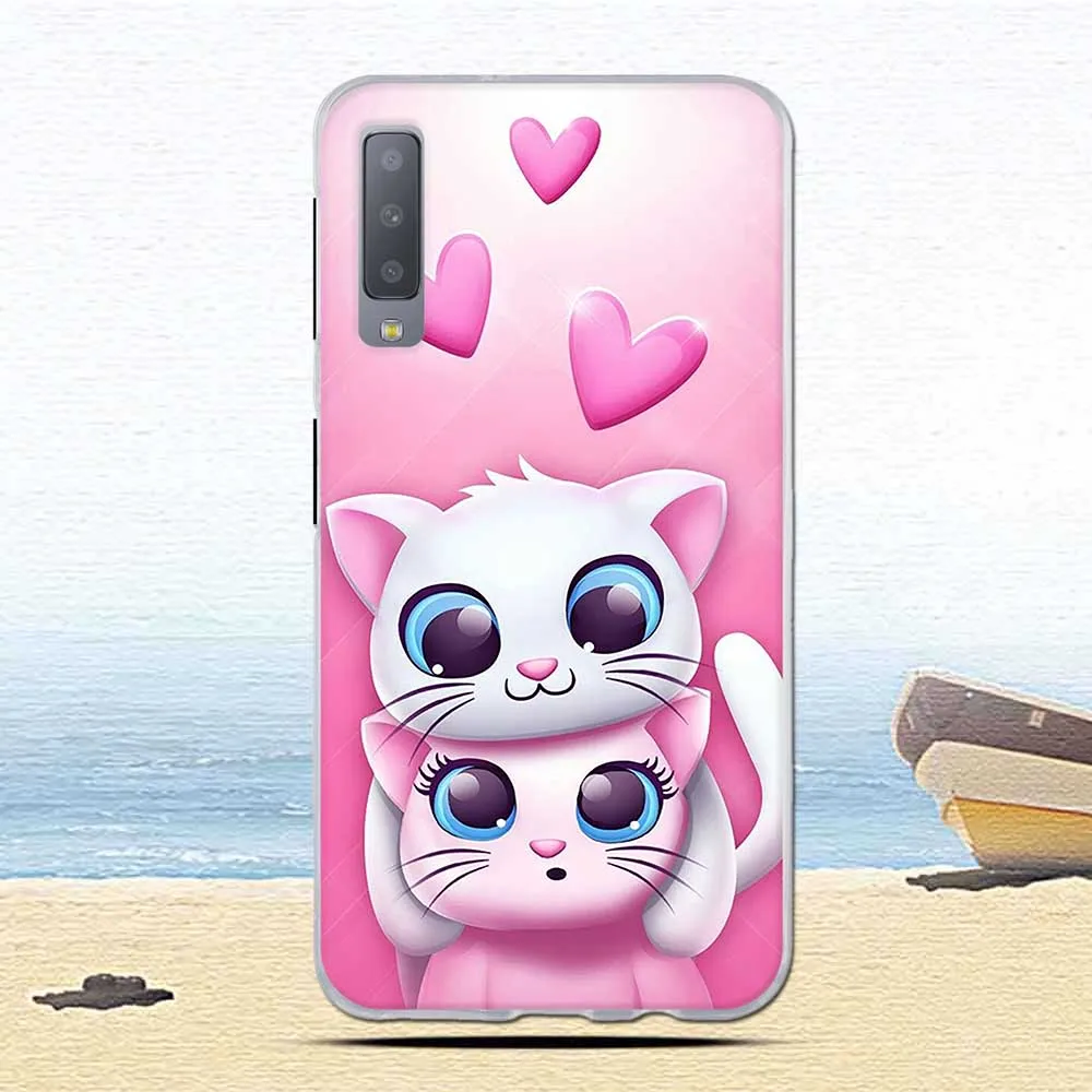 For Samsung Galaxy A7 2018 Phone Cover Soft Cases Silicone Printing Back Case A750 A750F 6.0 inch |