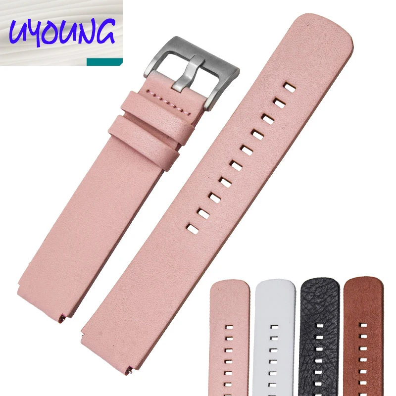 Мягкой телячьей кожи кожаный ремешок для Huawei Watch Smart 22*18 мм обувь мужчин и женщин