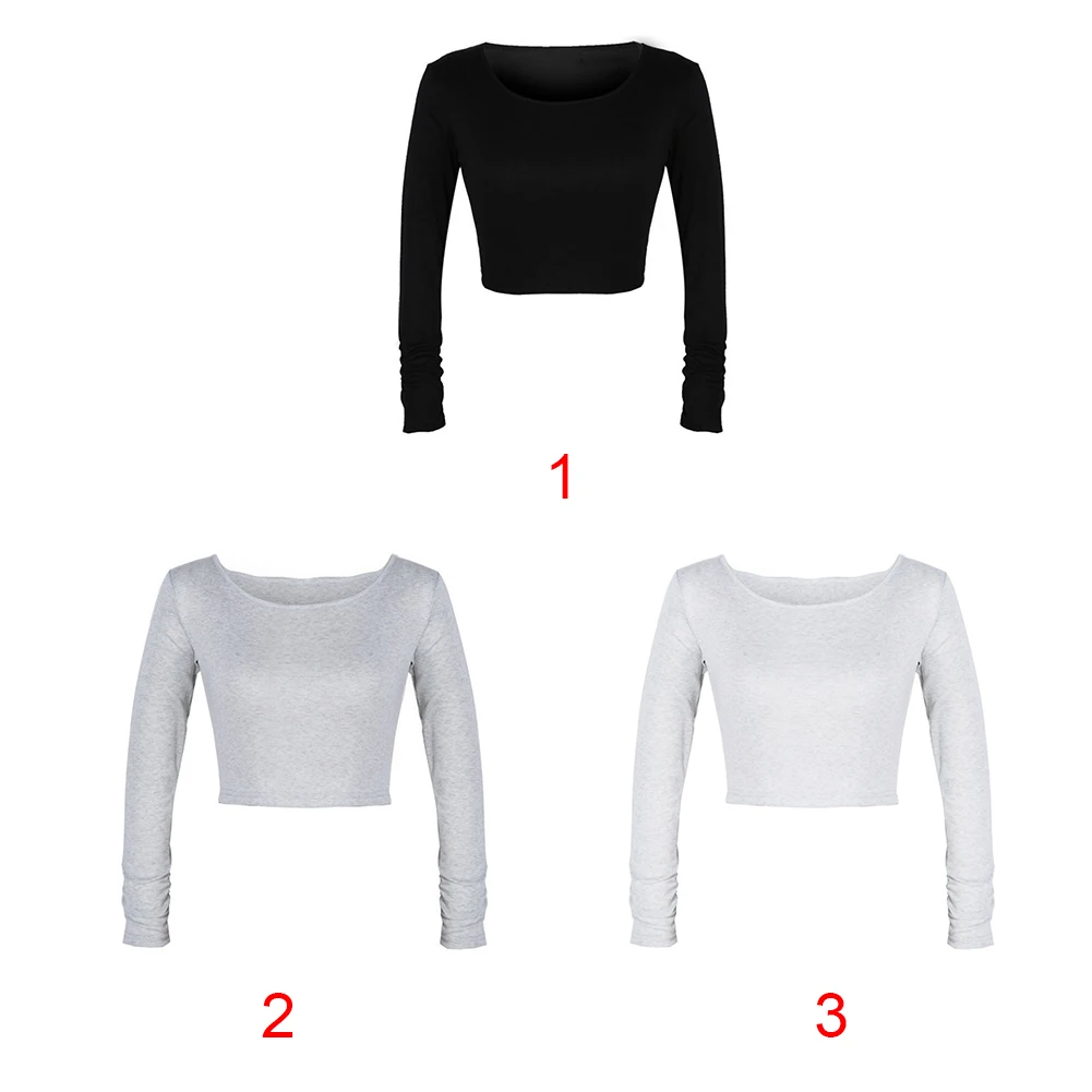 Модные женские блузки с длинными рукавами и круглым воротником красивый