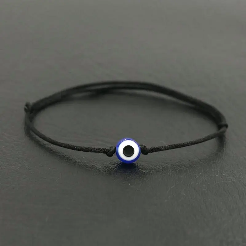 eye black rope Минимализм ручной работы счастливые кресты плетеный браслет для женщин Красная Нить веревочные шнуры браслеты для девочек мальчик влюбленных ювелирные изделия Pulseira - Окраска металла: eye black rope