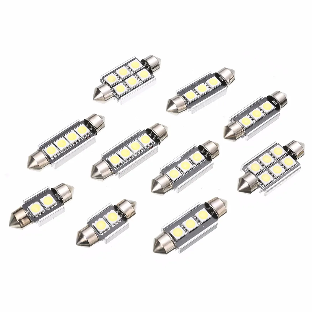 

15pcs Car Interior LED Light Bulb Kit Super Bright White Dome Map Lamp For Mercedes Benz C Class W 203 2000-2007