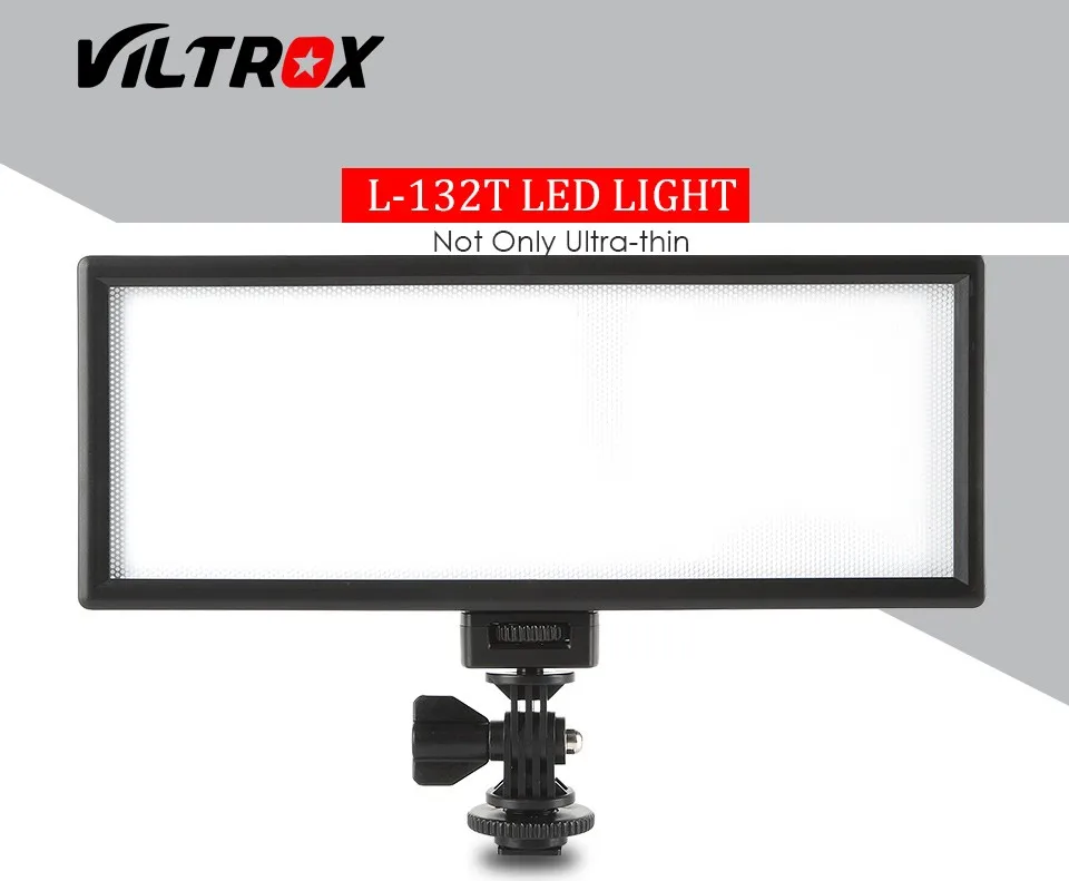 Светодиодный светильник Viltrox L132T для камеры ЖК дисплей двухцветный и