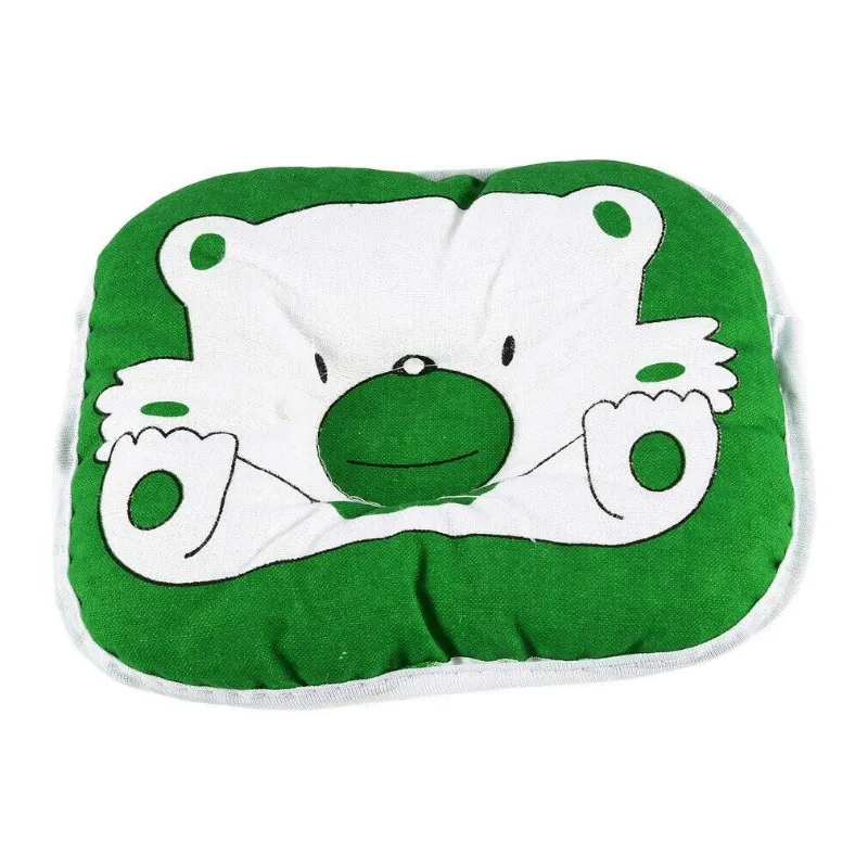 Милая удобная детская подушка с рисунком медведя из мультфильма хлопковая для