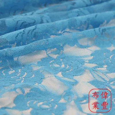 Бесплатная доставка эластичная кружевная сетчатая ткань с розами платье рубашка